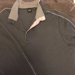 Boss zip up sweater. Hugo boss. Size large